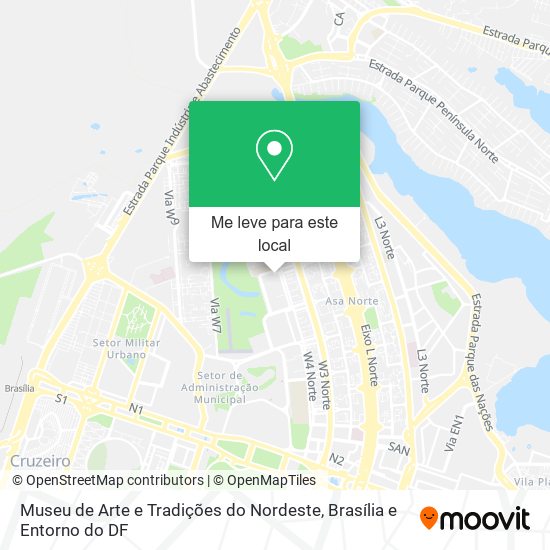 Museu de Arte e Tradições do Nordeste mapa