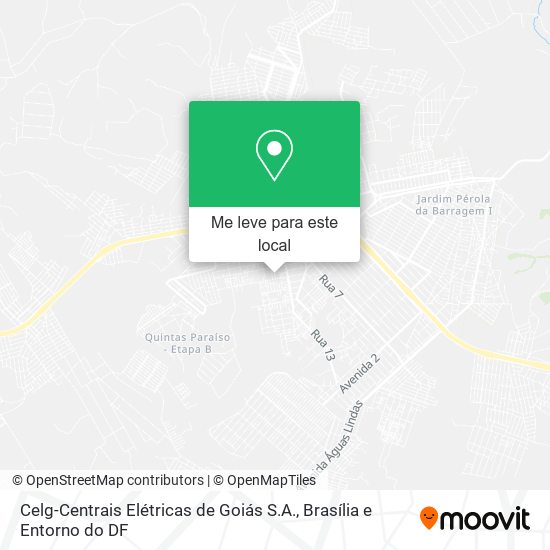 Celg-Centrais Elétricas de Goiás S.A. mapa