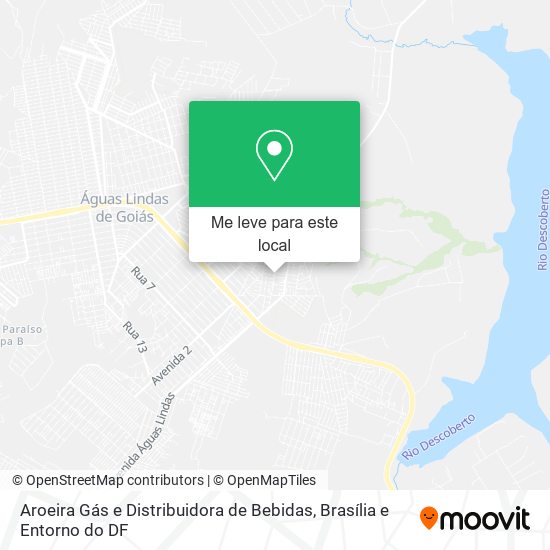 Aroeira Gás e Distribuidora de Bebidas mapa