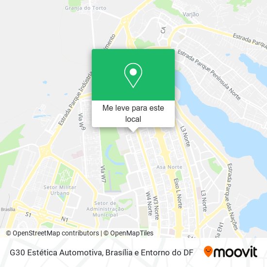 G30 Estética Automotiva mapa