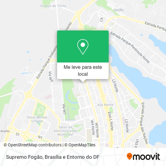 Supremo Fogão mapa