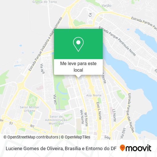 Luciene Gomes de Oliveira mapa