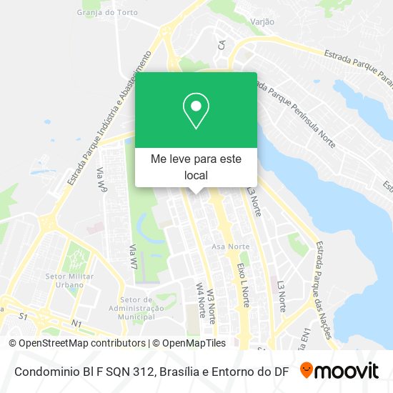 Condominio Bl F SQN 312 mapa