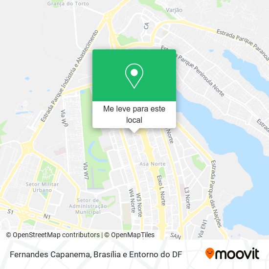 Fernandes Capanema mapa