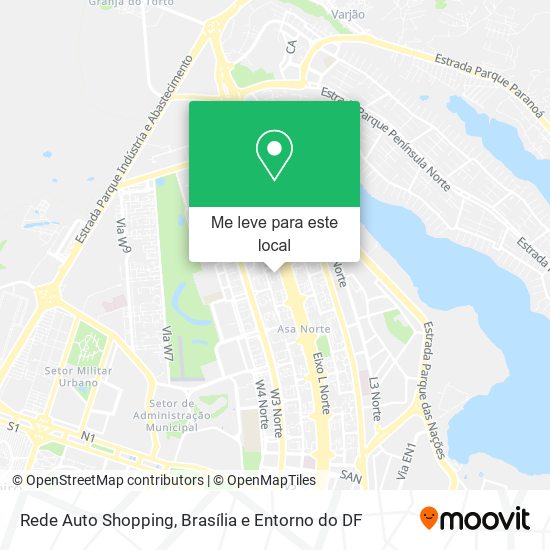 Rede Auto Shopping mapa