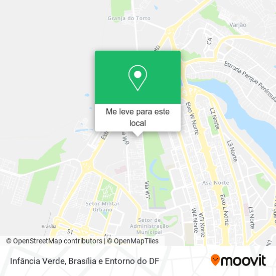 Infância Verde mapa