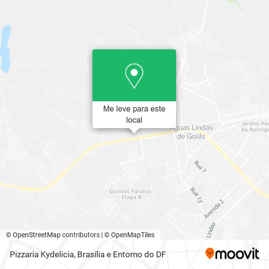 Pizzaria Kydelicia mapa