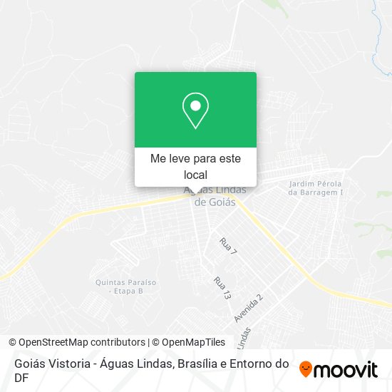 Goiás Vistoria - Águas Lindas mapa