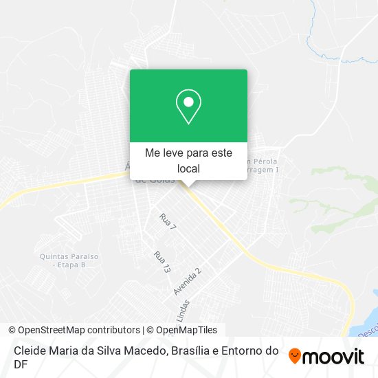 Cleide Maria da Silva Macedo mapa