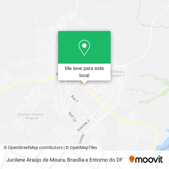 Jucilene Araújo de Moura mapa