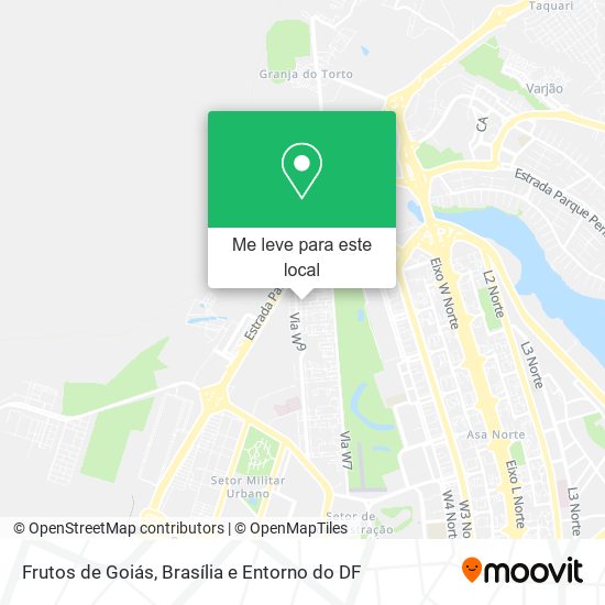 Frutos de Goiás mapa