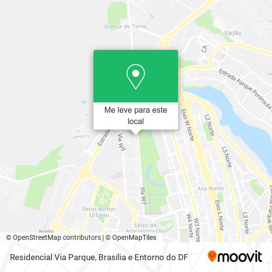 Residencial Via Parque mapa