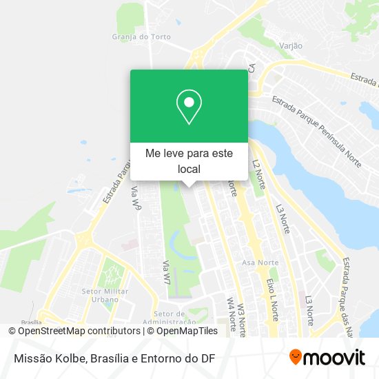 Missão Kolbe mapa