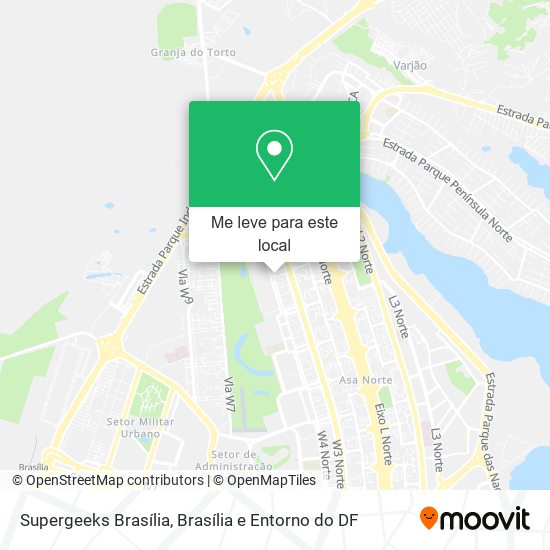 Supergeeks Brasília mapa