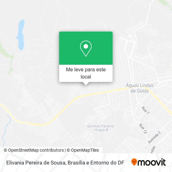 Elivania Pereira de Sousa mapa
