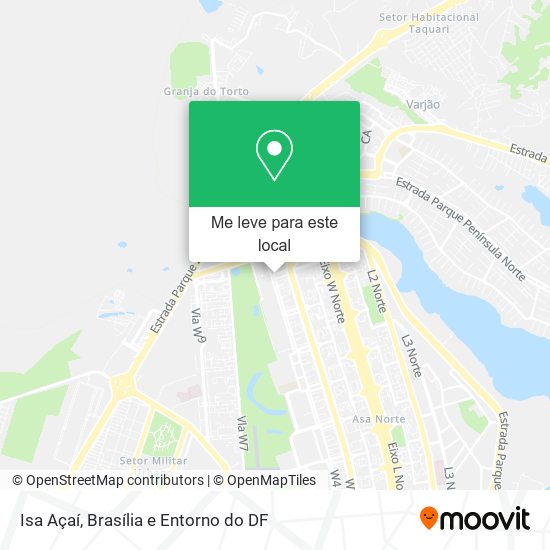 Isa Açaí mapa