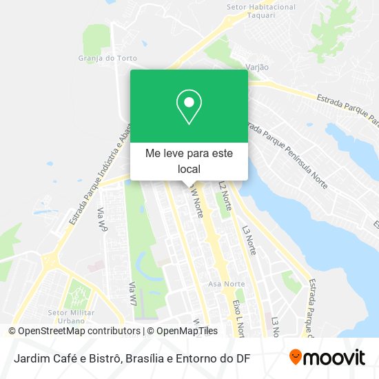 Jardim Café e Bistrô mapa