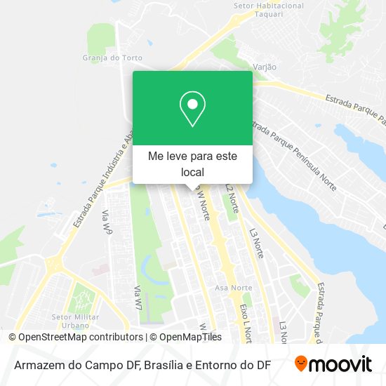 Armazem do Campo DF mapa