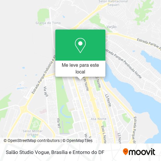 Salão Studio Vogue mapa