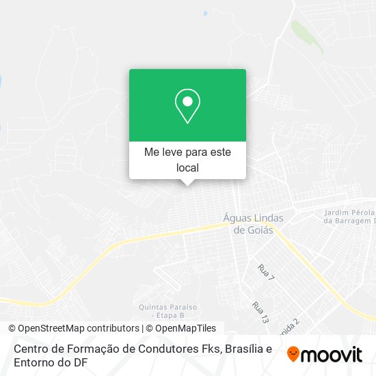 Centro de Formação de Condutores Fks mapa