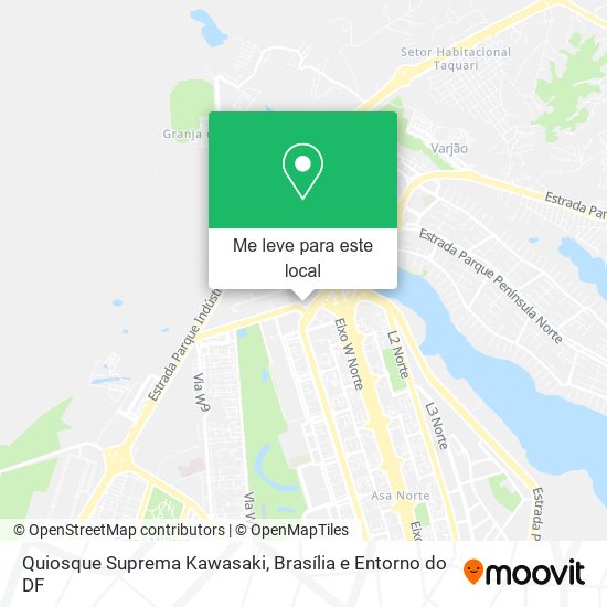Quiosque Suprema Kawasaki mapa