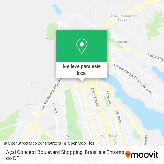 Açaí Concept Boulevard Shopping mapa