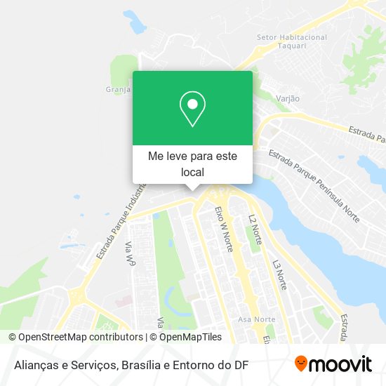 Alianças e Serviços mapa