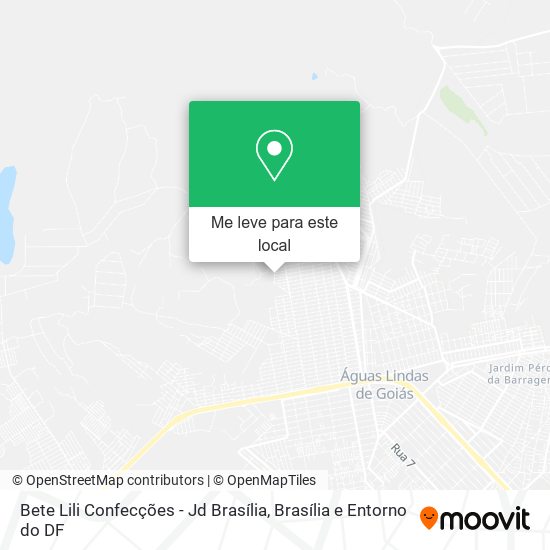 Bete Lili Confecções - Jd Brasília mapa