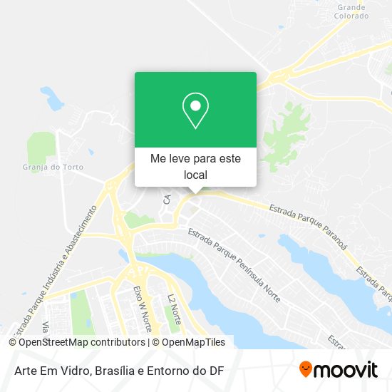 Arte Em Vidro mapa