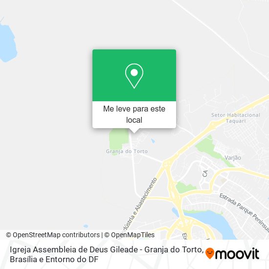 Igreja Assembleia de Deus Gileade - Granja do Torto mapa