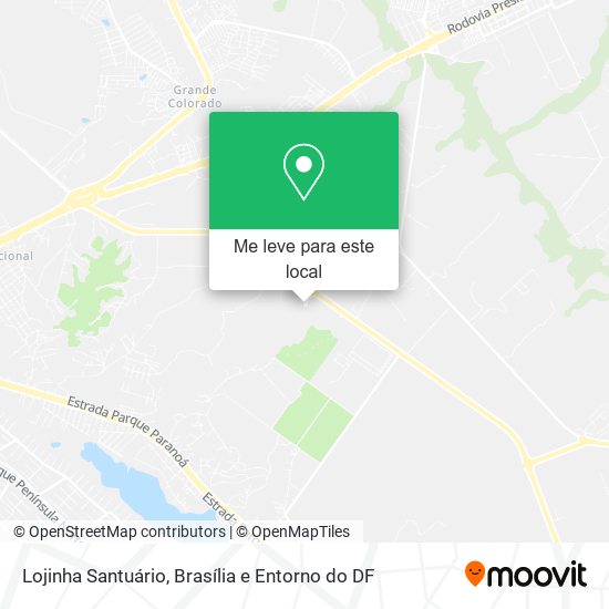 Lojinha Santuário mapa