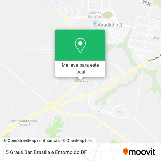 5 Graus Bar mapa