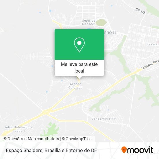 Espaço Shalders mapa