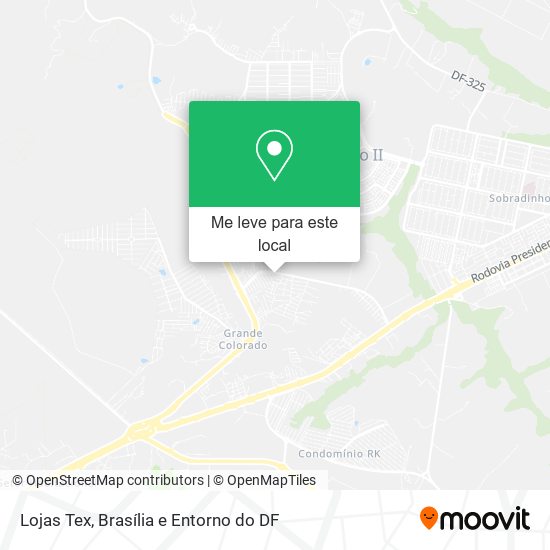 Lojas Tex mapa