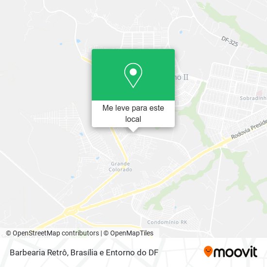 Barbearia Retrô mapa