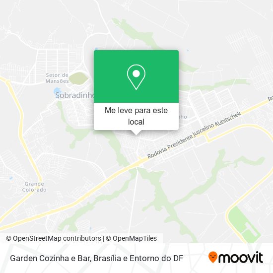 Garden Cozinha e Bar mapa