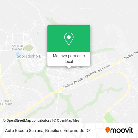 Auto Escola Serrana mapa