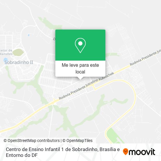 Centro de Ensino Infantil 1 de Sobradinho mapa