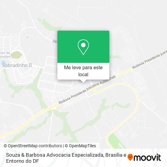 Souza & Barbosa Advocacia Especializada mapa