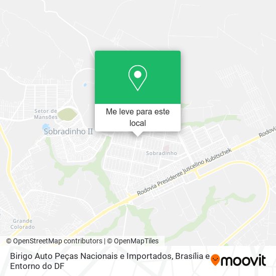 Birigo Auto Peças Nacionais e Importados mapa