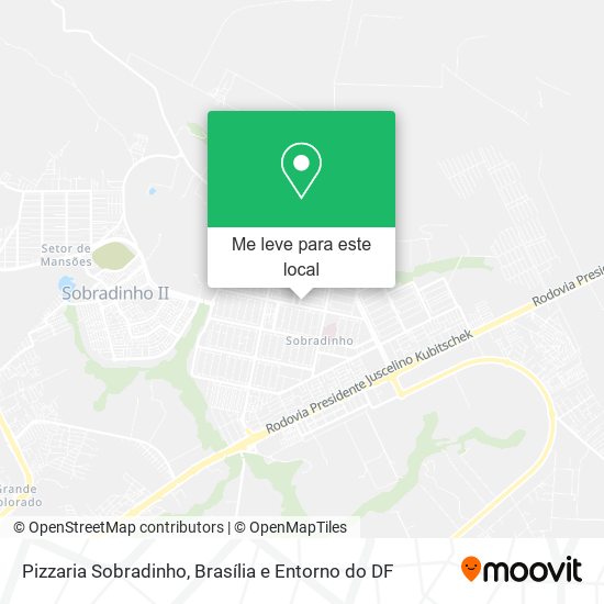 Pizzaria Sobradinho mapa