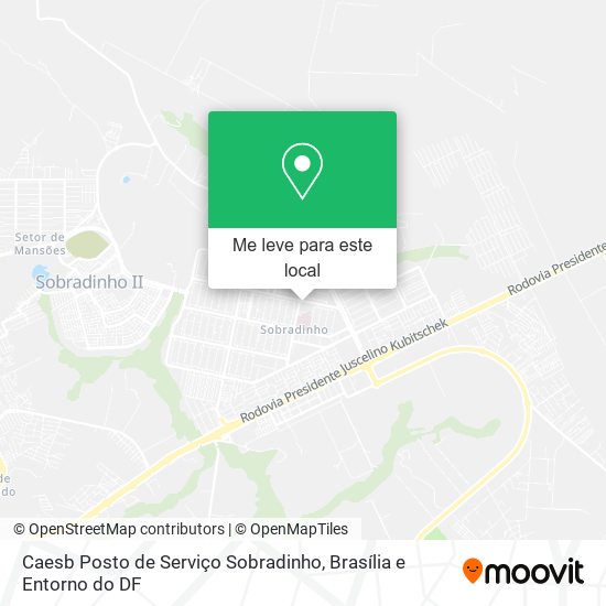 Caesb Posto de Serviço Sobradinho mapa