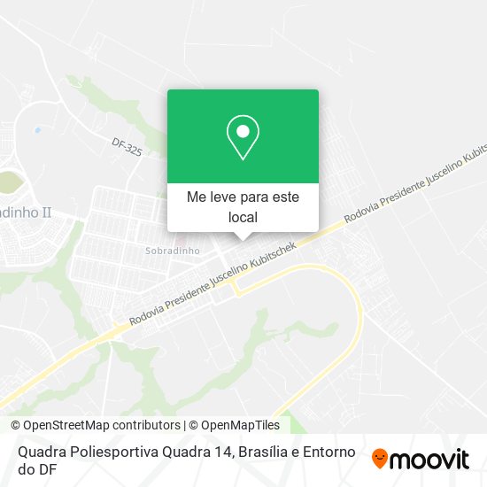 Quadra Poliesportiva Quadra 14 mapa