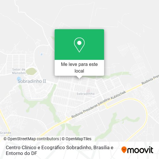 Centro Clínico e Ecográfico Sobradinho mapa