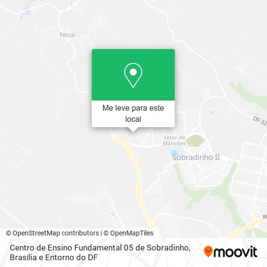 Centro de Ensino Fundamental 05 de Sobradinho mapa