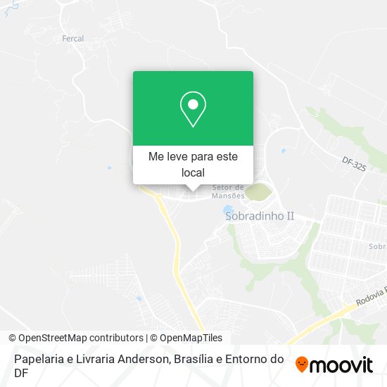 Papelaria e Livraria Anderson mapa