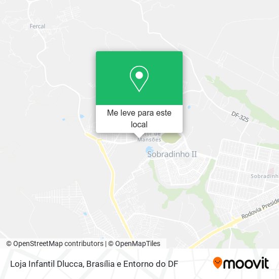 Loja Infantil Dlucca mapa