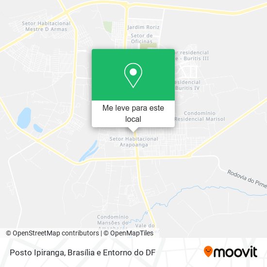 Posto Ipiranga mapa