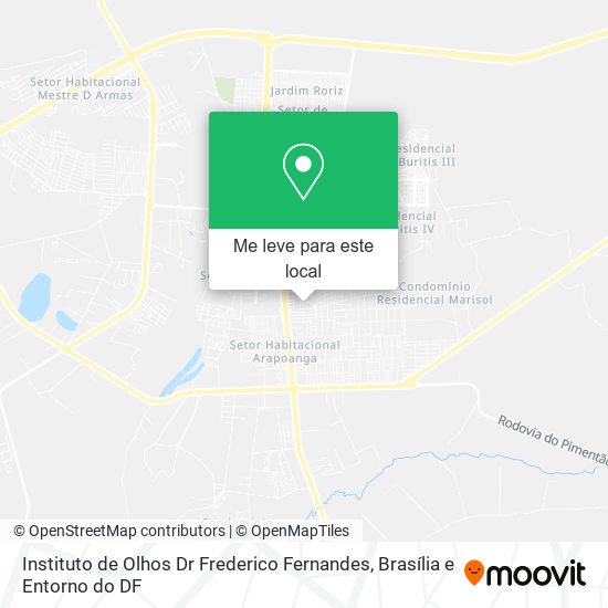 Instituto de Olhos Dr Frederico Fernandes mapa