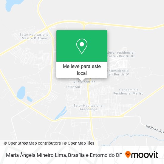 Maria Ângela Mineiro Lima mapa